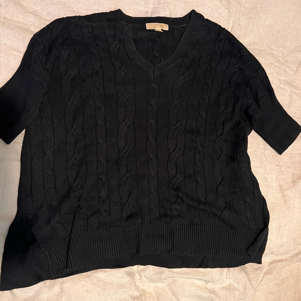 Michael kors Black Cable Knit tunic sweater